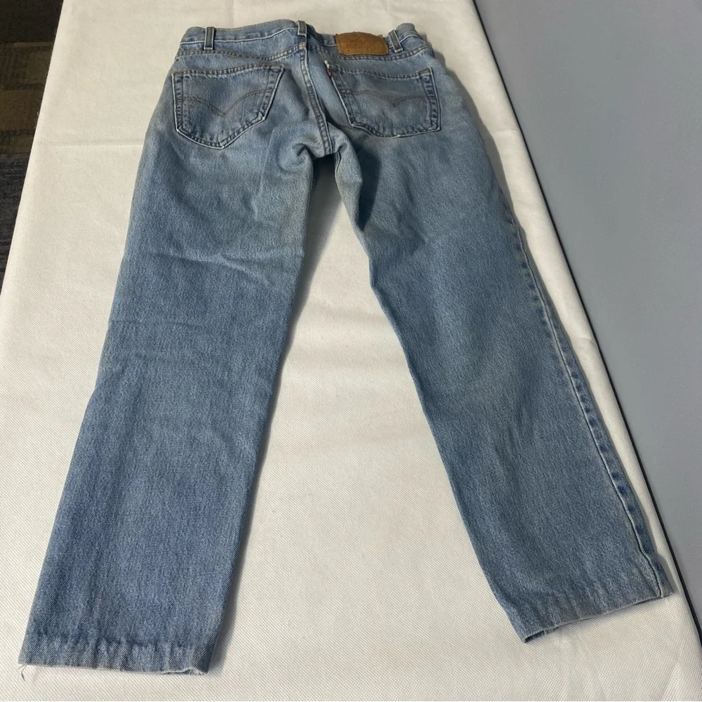 Vintage Levis 512 Jeans Men 32x27.5 Blue Slim For Tapered Leg 90s Y2K